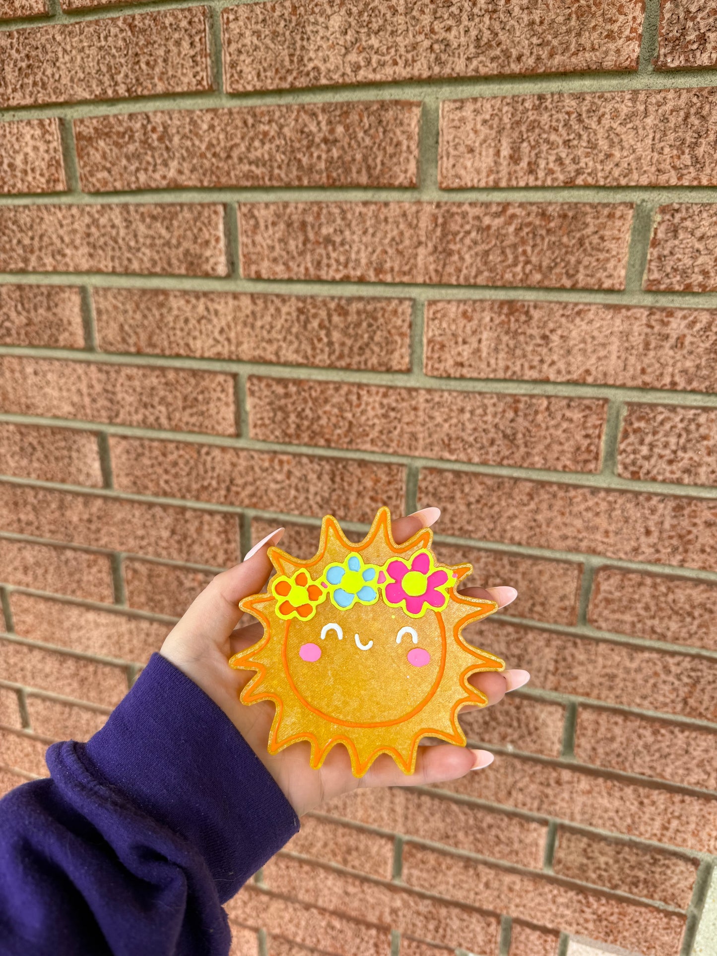 Sun with floral headband